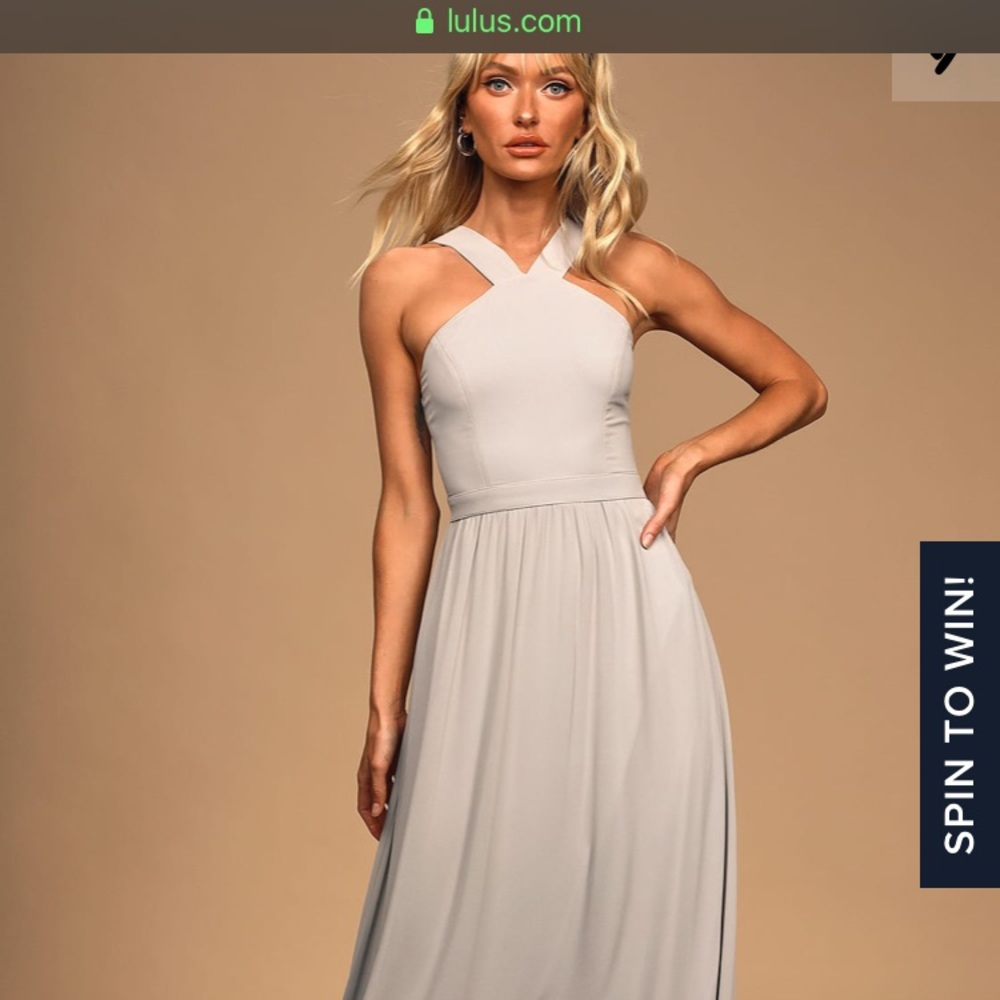 Grey bridesmaid dress